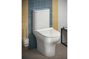 Унитаз BUONGIORNO напольный безободковый с крепежом без сиденья (сиденье PLMR.SEAT.02\WHT) - 2