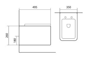 Унитаз подвесной Aquatek Либра 49.5 белый с сиденьем микролифт (AQ1148N-00) - 2