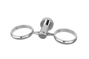 Держатель стакана для зубных щёток двойной WasserKRAFT Donau хром