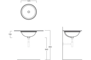 Встраиваемая раковина Simas Blanco 42.5 см (S54) - 3