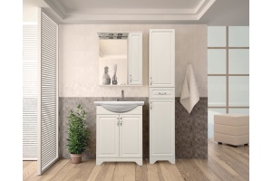 Мебель для ванной Style Line Олеандр-2 65 Люкс, рельеф пастель - 2