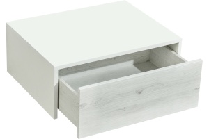 Тумба подвесная Aquaton Сакура 60 белый-светлое дерево - 2