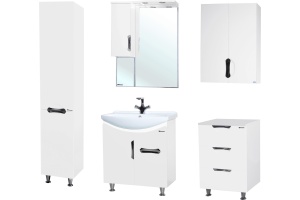 Тумба для комплекта Bellezza Лагуна 65 с ящиком, белая - 2