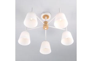 Люстра на штанге Eurosvet Fresco 70085/5 белый - 2