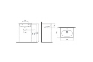 Раковина мебельная Bien Ferra 60 белый - 2