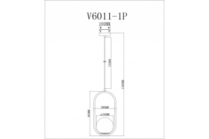 Подвесной светильник Moderli Klaster V6011-1P - 2