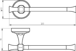 Держатель туалетной бумаги Migliore Fortuna 27690 бронза - 2