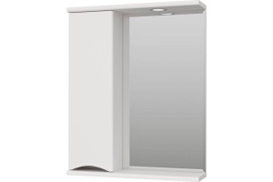 Зеркало-шкаф Misty Атлантик 60 L белый с подсветкой