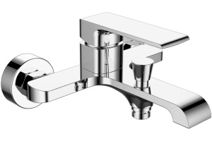 Смеситель для ванны с душем STWORKI Вестерос VS-03cr , однорычажный, латунь, настенный, российский