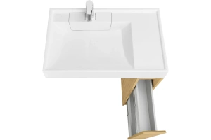 Тумба с раковиной Aquaton Лондри 20 светлое дерево - 3