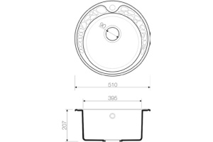 Мойка кухонная Omoikiri Tovada 51-BE ваниль - 3