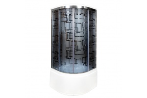 Душевая кабина Deto BM 100х100 с гидромассажем и электрикой, хром (BM4510GM+ELBLACK) - 2