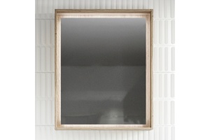 Зеркало STWORKI Ольтен 60 дуб сонома, прямоугольное, в скандинавском стиле, под дерево, настенное