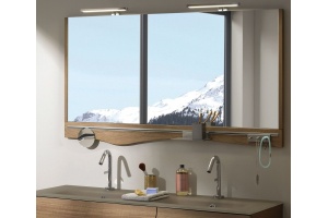 EB1840RU-P6 Sherwood Полочка для зеркала, 100 см, натуральный дуб - 2