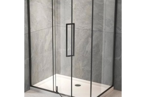 Душевой уголок Veconi Rovigo RV-034B 100х90 профиль черный (RV034B-10090-01-C7) - 2