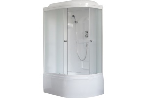 Душевая кабина Royal Bath 120х80 L профиль белый стекло матовое