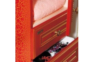 Мебель для ванной Misty Fresko 75 красная краколет - 2