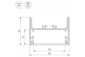 Коннектор X-образный Arlight SL-Line-5035 030118 - 2