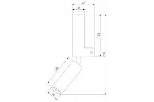 Бра с подсветкой Eurosvet Pitch 40020/1 LED черный/латунь - 2