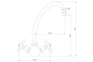 Смеситель для кухонной мойки Lemark Promotion хром (LM6040C) - 2