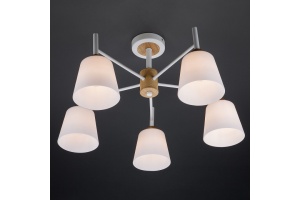 Люстра на штанге Eurosvet Fresco 70085/5 белый - 3