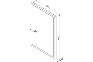 Зеркало Art&Max Family 40x64 с подсветкой - 2
