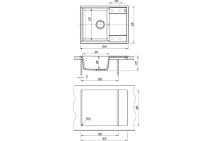 Мойка Flortek Консул 640, шампань FS  - 2