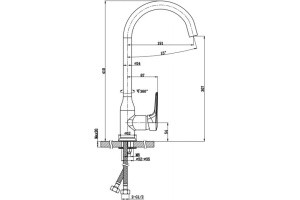 Смеситель Bravat Arden F7351385CP-RUS для кухонной мойки - 2