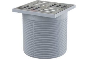 Решетка для сливного трапа 105х105, из нерж. стали APV0300