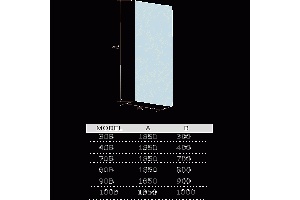 Душевая перегородка WeltWasser WW400 80х185 хром (10000009938) - 2