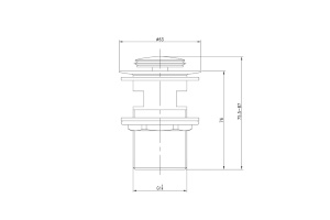 Выпуск для умывальника IDDIS Ray сатин (RAYBN00i88) - 2