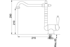 Смеситель Franke Old England 115.0028.206 для кухонной мойки - 3