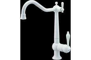 Смеситель для кухни Paulmark Retro белый матовый