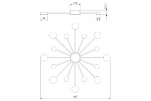 Потолочная люстра Eurosvet Nitrino 90242/16 хром - 3