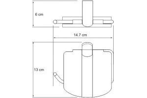 Держатель туалетной бумаги Wasserkraft Berkel K-6825 - 3