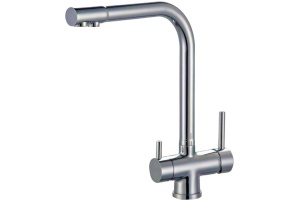 Смеситель Zorg Sanitary ZR 348 YF Nickel для кухонной мойки