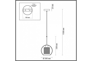 Подвесной светильник Odeon Light Pendant Clocky 4939/1 - 3