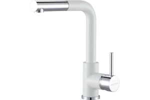 Смеситель для кухни Paulmark Kassel белый матовый 