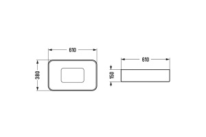 Раковина накладная WeltWasser WW ELBACH 78575-60 MT-BL 61 матовый черный (10000008703) - 3