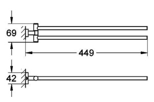 Полотенцедержатель Grohe  (40624001) - 3