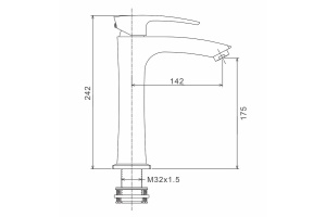 Смеситель для раковины Gappo хром глянцевый - 3
