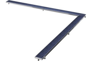 Решетка TECE TECEdrainline Plate 6 110 70 100х100 см под плитку угловая - 2