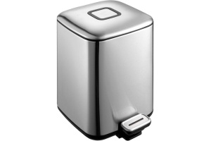 Ведро для мусора Weltwasser WW Mila MT 9L матовый хром (10000000885)