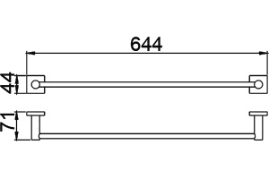 Полотенцедержатель Timo Selene 12053/03 - 3