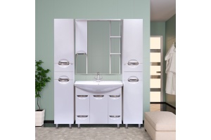 Тумба для комплекта Misty Орхидея 85 белая эмаль - 2