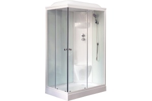 Душевая кабина Royal Bath HP 120х80 R профиль белый стекло прозрачное