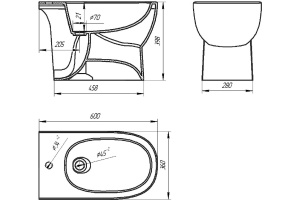 Биде напольное Sanita luxe Art - 3