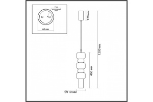 Подвесной светильник Lumion Verona 6505/1 - 3