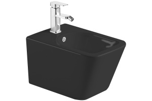 Биде подвесное Timo Soli черное матовое