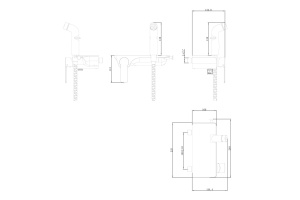 Гигиенический душ Lemark Solo со смесителем LM7168CW - 2